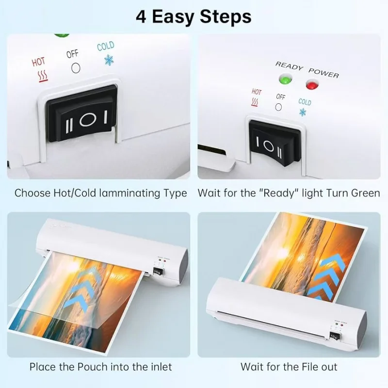 SL269Home Office Laminator آلة تغليف حرارية تغليف بارد تغليف عالمي مضاد للتشويش لا توجد تسوية الغشاء الفقاعي #5