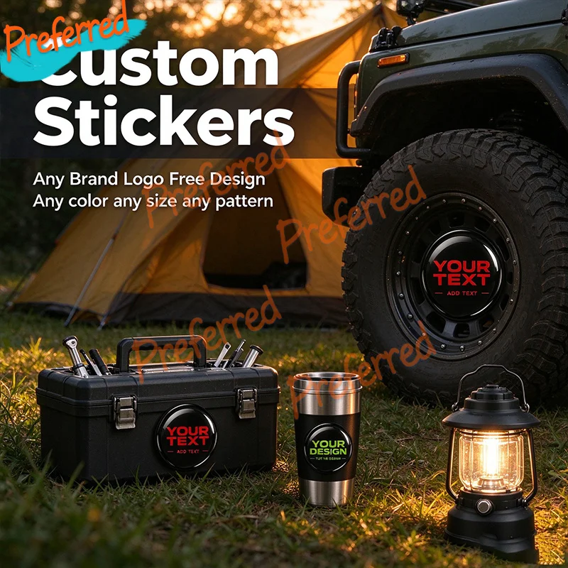 Custom Wheel Cap Decals 3D Domed Logo Stickers Any Size Made To Order RV Travel Customize Any Graphic Brand Logo - Free Design