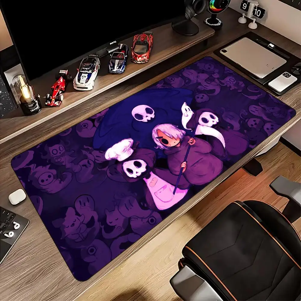 

Cute ghost playmat kawaii anime Mouse Pad Desk Mat gaming mats Non-Slip Rubber base pc accessories Keyboard Extended mouse pads