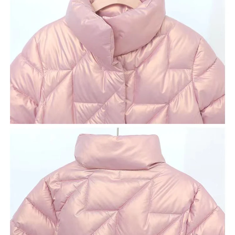 Chaqueta corta gruesa con capucha para mujer, abrigos acolchados de algodón, Parkas acolchadas sueltas, ropa de abrigo impermeable a prueba de