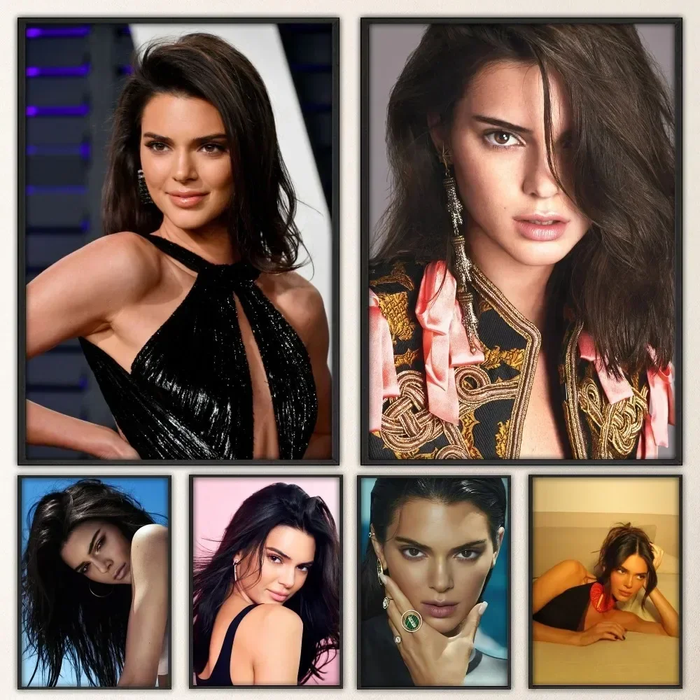 K-Kendall Jenner Beautiful Poster Vintage Prints Art Home Painting Bathroom Kitchen Bar Accessories Wall Sticker Large Size