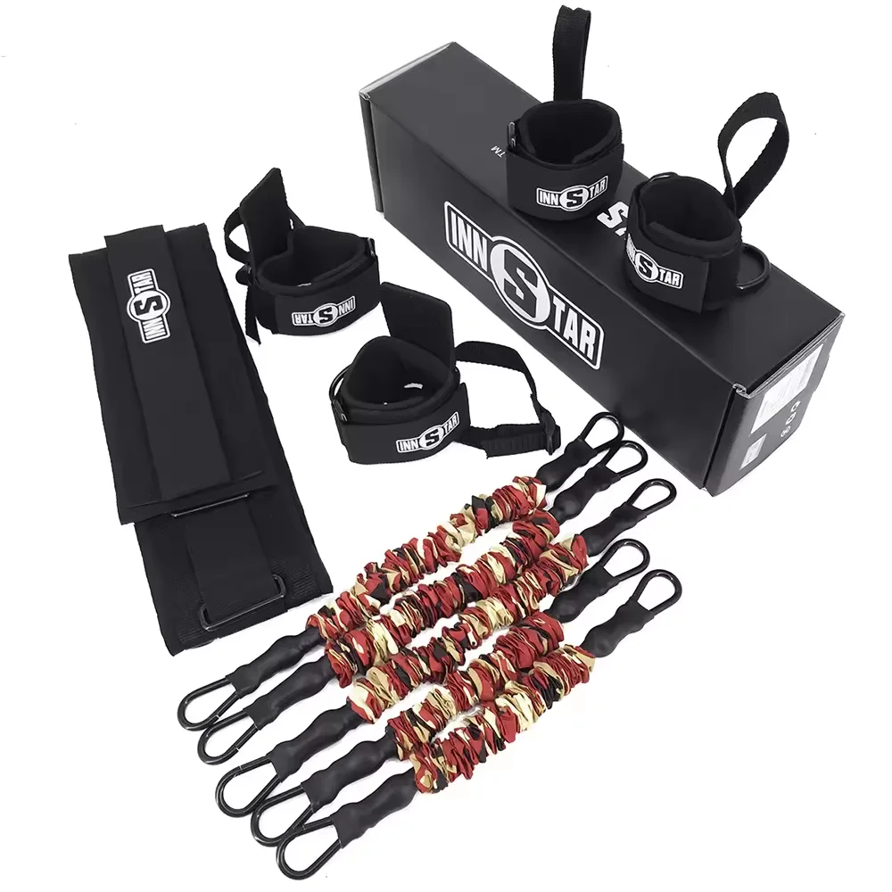 Innstar Boxing Training Resistance Band Set Strength and Agility Resistance Bands Trainer for Boxing Basketball Jump Training