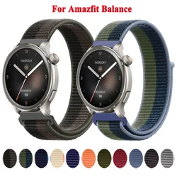 For Amazfit Balance Watch Strap Smartwatch Nylon Watchband 22mm For Amazfit GTR 4/GTR 3/3 Pro/GTR 2E/GTR 47mm/Bip 5 Bracelet