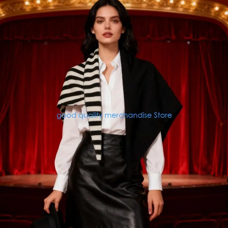 

Y5JD Cozy Winter Neck Wrap Triangular Scarf For Women Casual Outfit Accessory