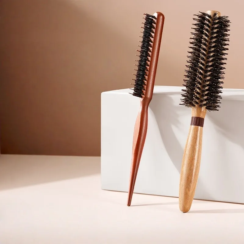 

Heat Resistant Material Round Hair Curler Comb Anti Static Salon Special Comb Styling Accessory Holiday Gift Volume Top Comb