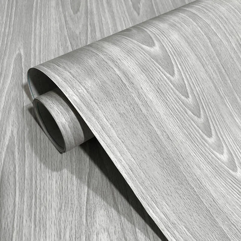 Imitação de grão de madeira auto-adesivo papel de parede quarto guarda-roupa porta sapato armário móveis antigos decoração adesivo pvc papel de parede