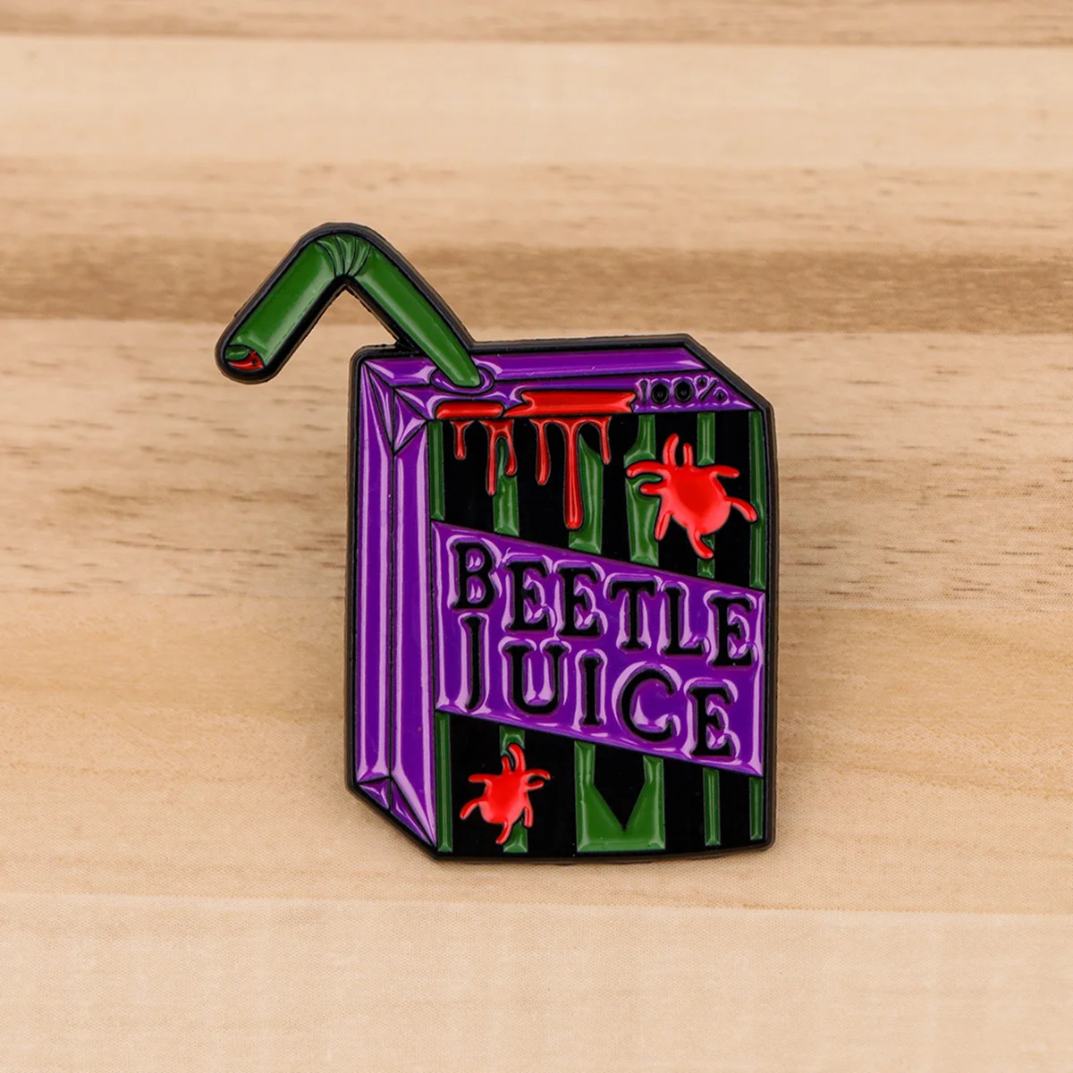 Beetle Juice Enamel Pins Custom Brooches Lapel Badges Briefcase backpacks Accessories Decoration Jewelry