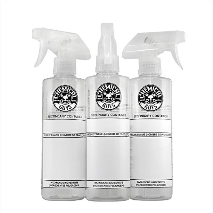 

Secondary Container Dilution Bottle with Natural Sprayer, 3 Pack, 16 oz, White