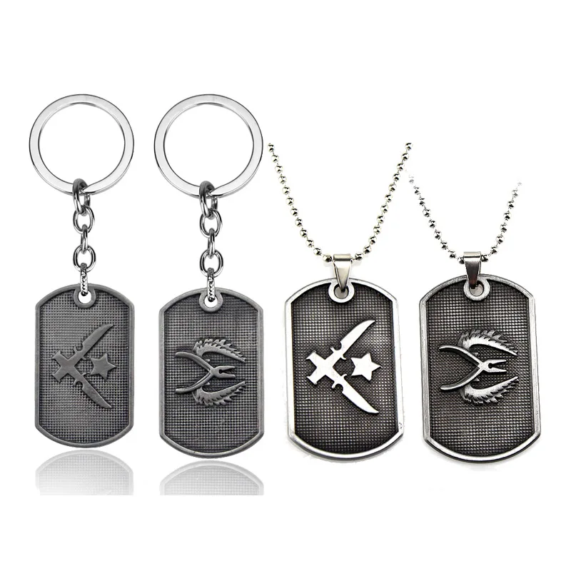 Novelty Counter Strike Gun AK47 Keychain Men Trinket Awp Rifle Sniper CS GO Saber Men's Bag Car Necklace Jewelry Souvenirs Gift
