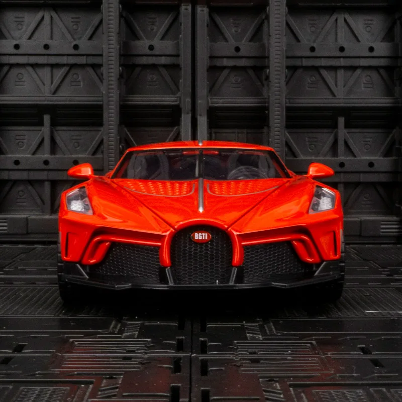 Modèle de supercar en alliage Bugatti La Voiture Noire 1:24, portes et coffre de capot pouvant ouvrir le cadeau d'anniversaire du garçon