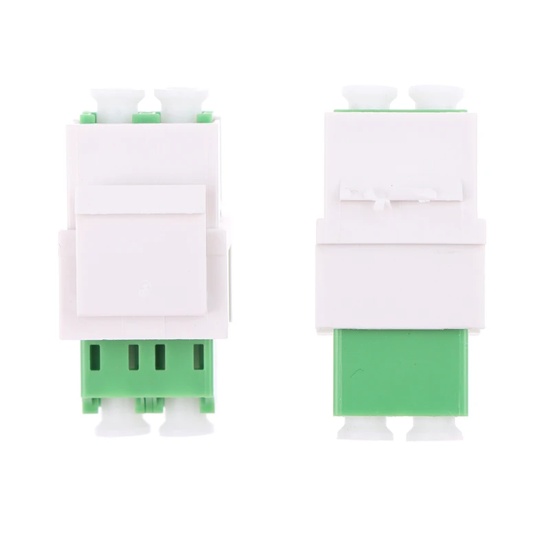 LC Fiber Optic Keystone Coupler Jack | UPC Duplex OM3/OM4 Compatible LC To LC Multimode Fiber Coupler