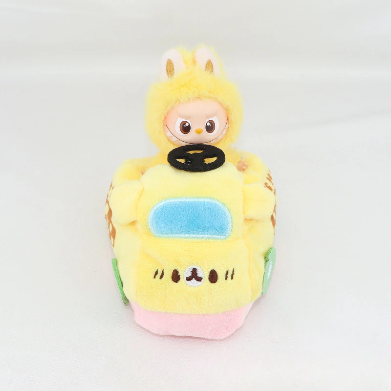 ตุ๊กตาลาบูบู 4.0 ขนาด 10.5 ซม. ของเล่นรถแท็กซี่ขนฟูน่ารัก ขี่ได้ ชุดของเล่นรถยนต์ พร้อมชุดเสื้อผ้าลาบูบู อุปกรณ์เสริมตุ๊กตา ของขวัญ