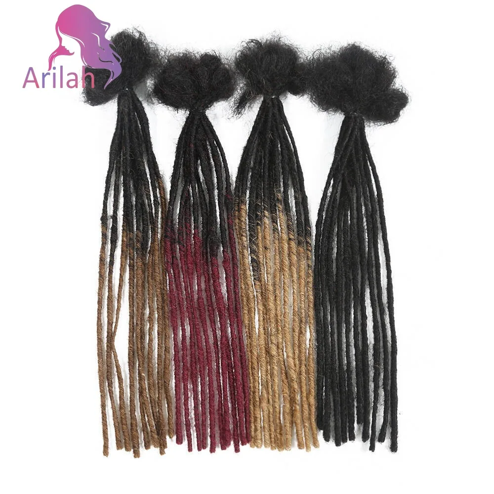 0.2cm 100% Human Hair Dreadlock Extensions T1B/27/30/99j Loc Extensions Human Hair Permanent Loc Extensions Human Hair