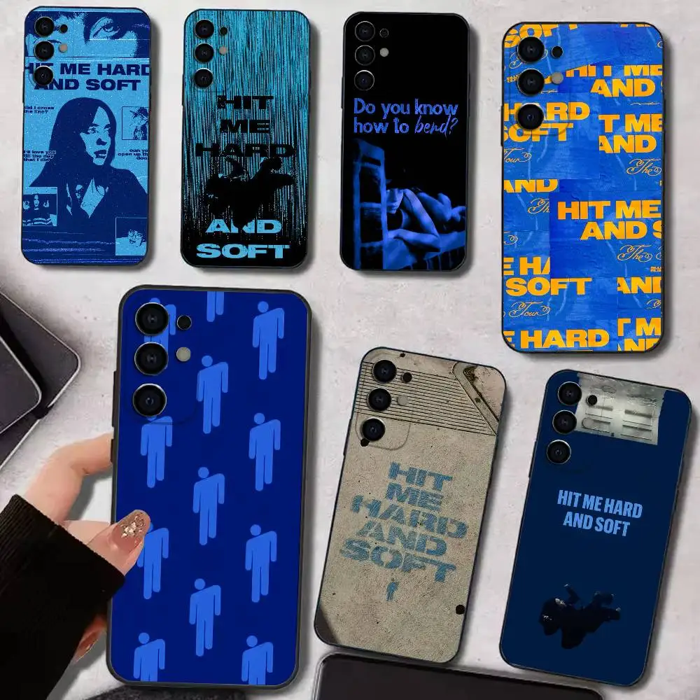 H-Hit Me Hard Soft  Phone Case For Samsung S25,S24,S21,S22,S23,S30,Ultra,S20,Plus,Fe,Lite,Soft Black Cover