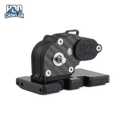 HooCrawler 1/10 RC Gearbox with Skid Plate LCG Ultra-light Transmission for 1/10 RC Crawler LCG Chassis TRX4 Axial SCX10I II