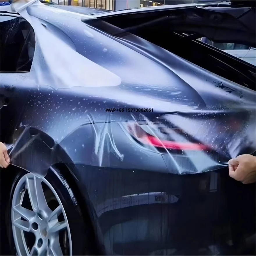 Korean Quality TPU Car Stickers 5~10 Years Warranty No Yellowing Heat Repair Roll Shape Letter Type Paint Protection