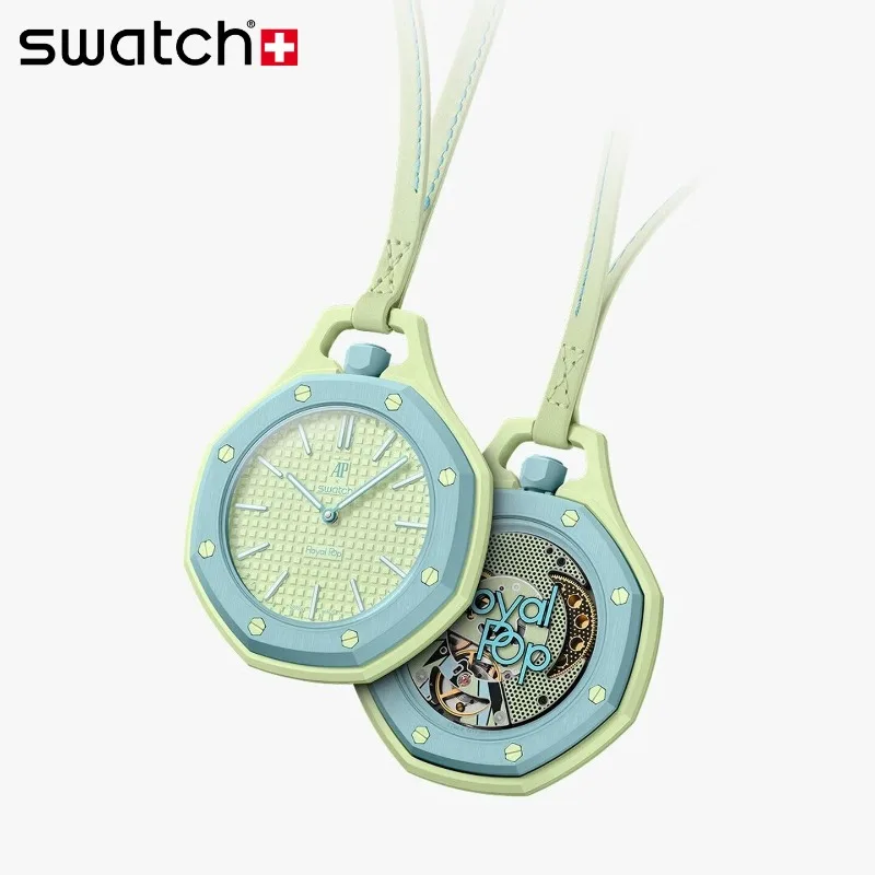 Swatch x Audemars Piguet Royal Oak Royal Pop Limited Edition Design-Inspired Light Luxury Pocket Watch SSX03L101N