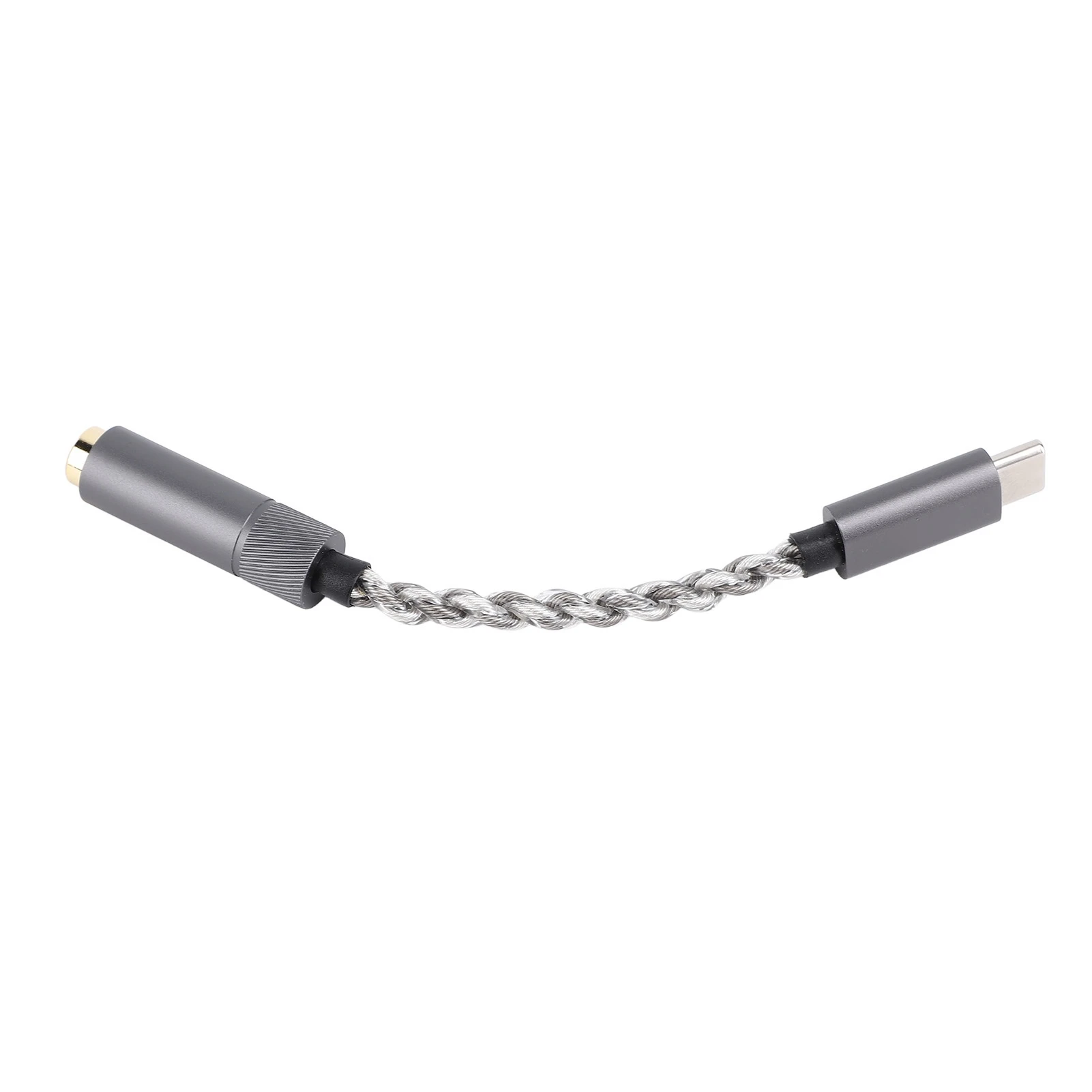 Type C to 4.4mm Headphone Jack Adapter Cable CX31993 Chip Cooperized Silver 384KHz/32bit Type C to 4.4mm Sound Adapter Cable 120