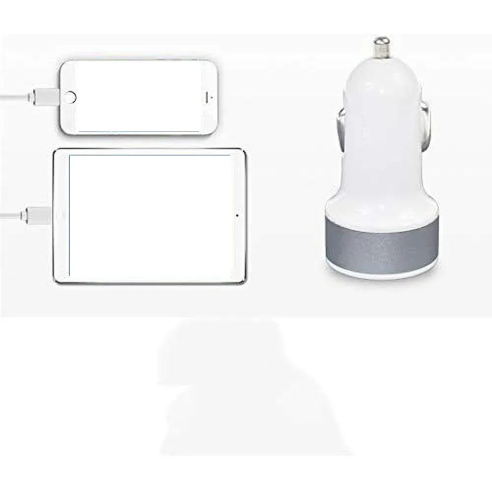 

Mini in Car Charger Dual Twin Port 12V-24V Universal Lighter Socket Adapter For all car cigarette lighter sockets in 12V-24V