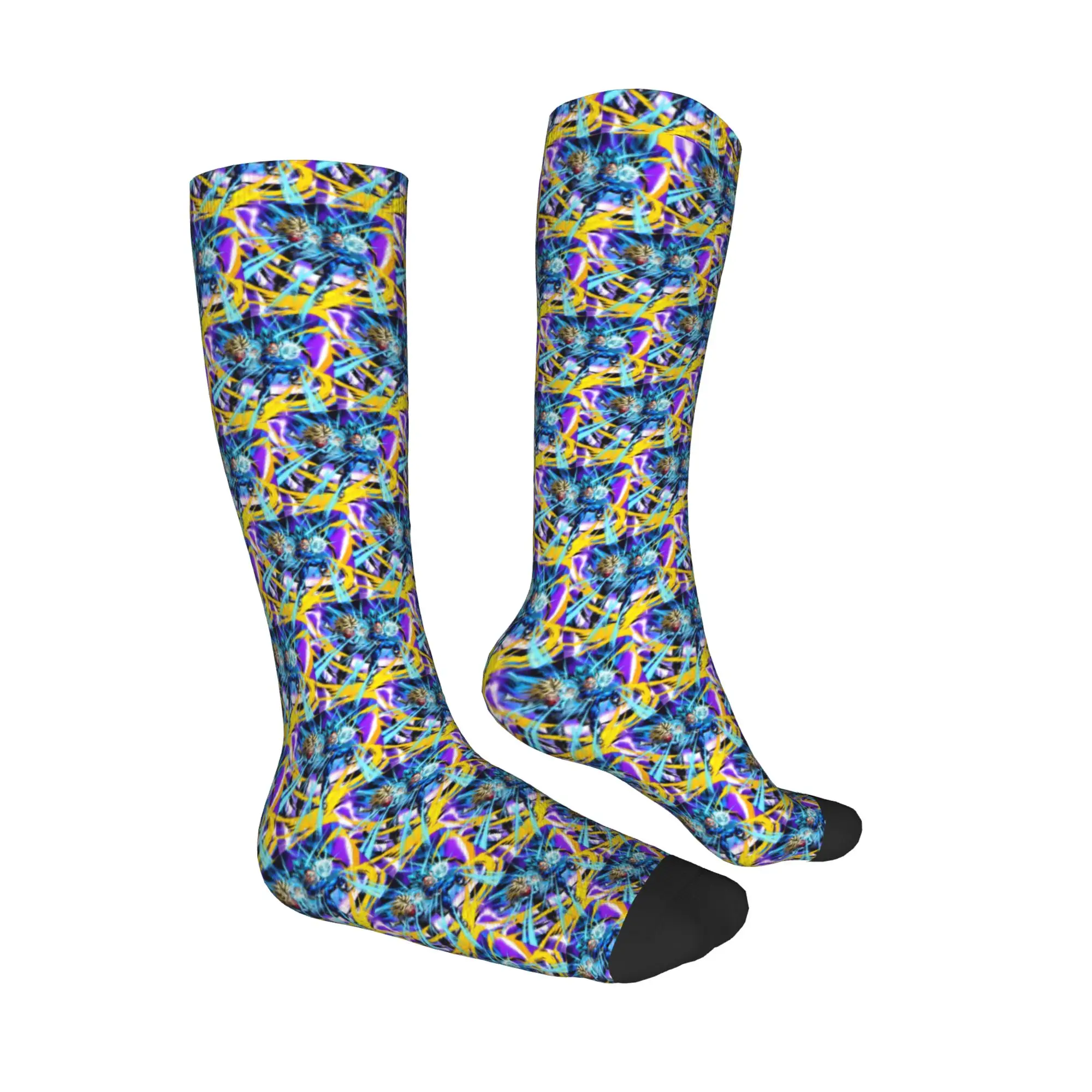 All Seasons Crew Stockings Vegeta and Trunks Galick Gun Socks Harajuku Fashion Hip Hop Long Socks Accessories for Men Women