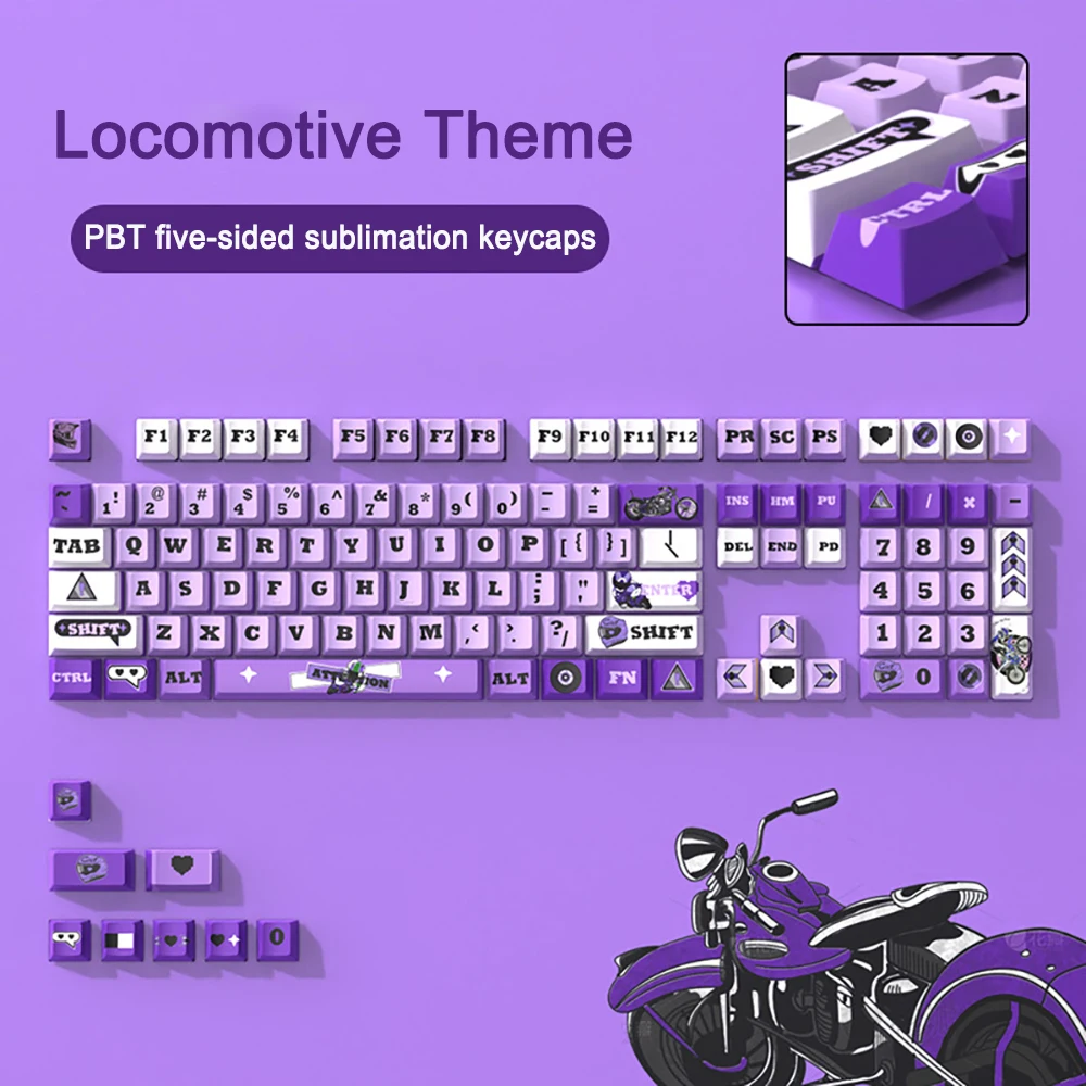 Cherry Keycaps Blossom Pink Mechanical Keyboard Keycap Cherry Profile Engraving Illuminated PBT Material Cute Girl Gamer