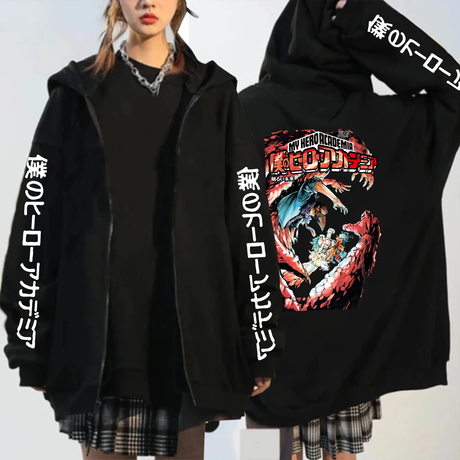

Kai Chisaki My Hero Academia Anime Hoodies Harajuku Manga Graphic Y2k Clothes Long Sleeve Women Casual Patchwork Sweatshirts