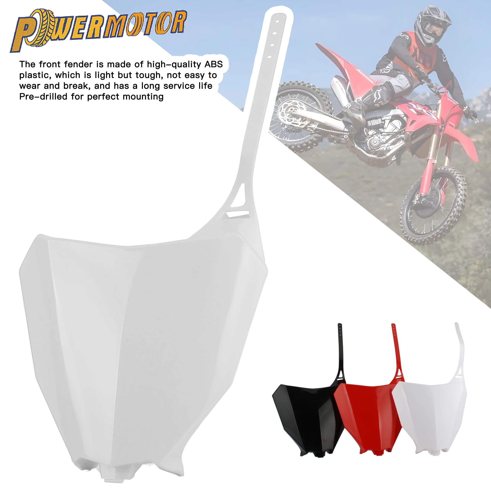 

For Honda Motocross Front Number Plate CRF250R CRF250RX CRF450R CRF450RX 2017-2020 CRF 250/450 Motorcycle Enduro DirtBike Parts