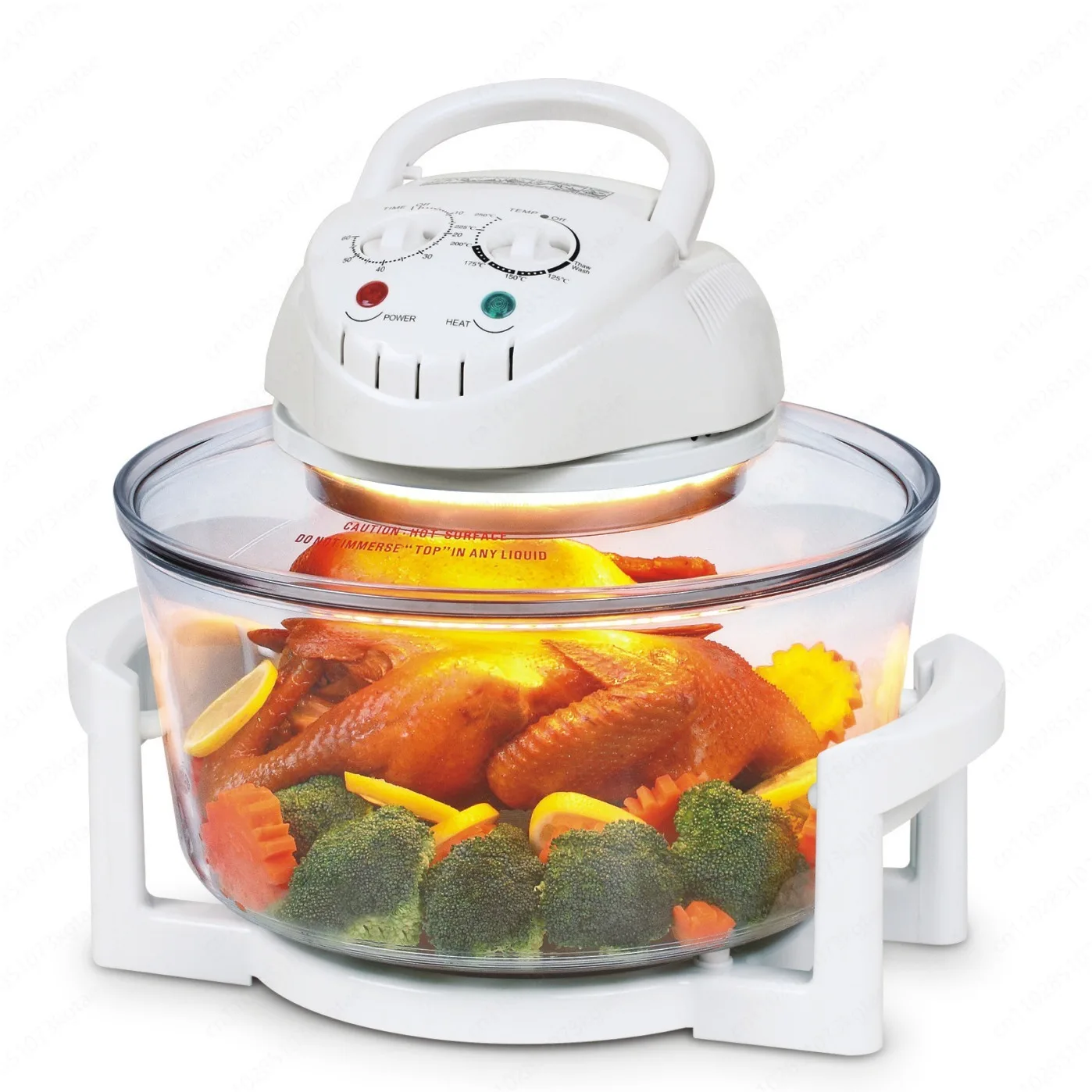 12L Light Wave Furnace Glass Air Fryer Grilled Chicken Grilled Chips Hot Air Circulation Air Furnace Cross-border Wholesale