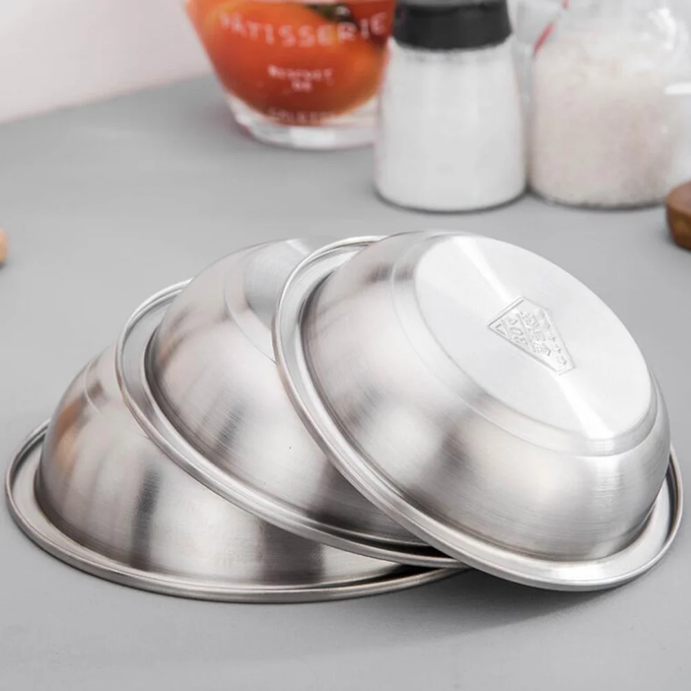 

Stainless Steel Large Capacity Mixing Bowl Heavy-Duty Non-Rust Soup Pot Egg Mixing Food Container Nesting Bowl