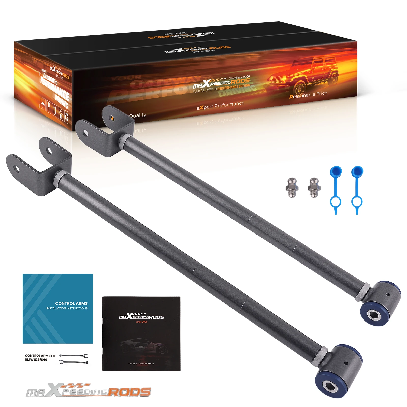 

Adjustable Camber Control Arm Set for BMW E46 323i 325i 328i 330i M3 1999-2005 Rear