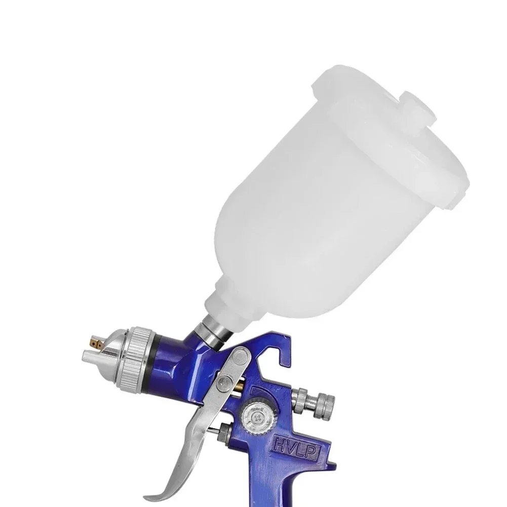 Imagem -03 - Copo de Pintura de Spray de Plástico Conector de Rosca Copo de Pulverizador Ferramenta para Peças de Pistola de Pulverização H2000 R100 Hvlp 300ml