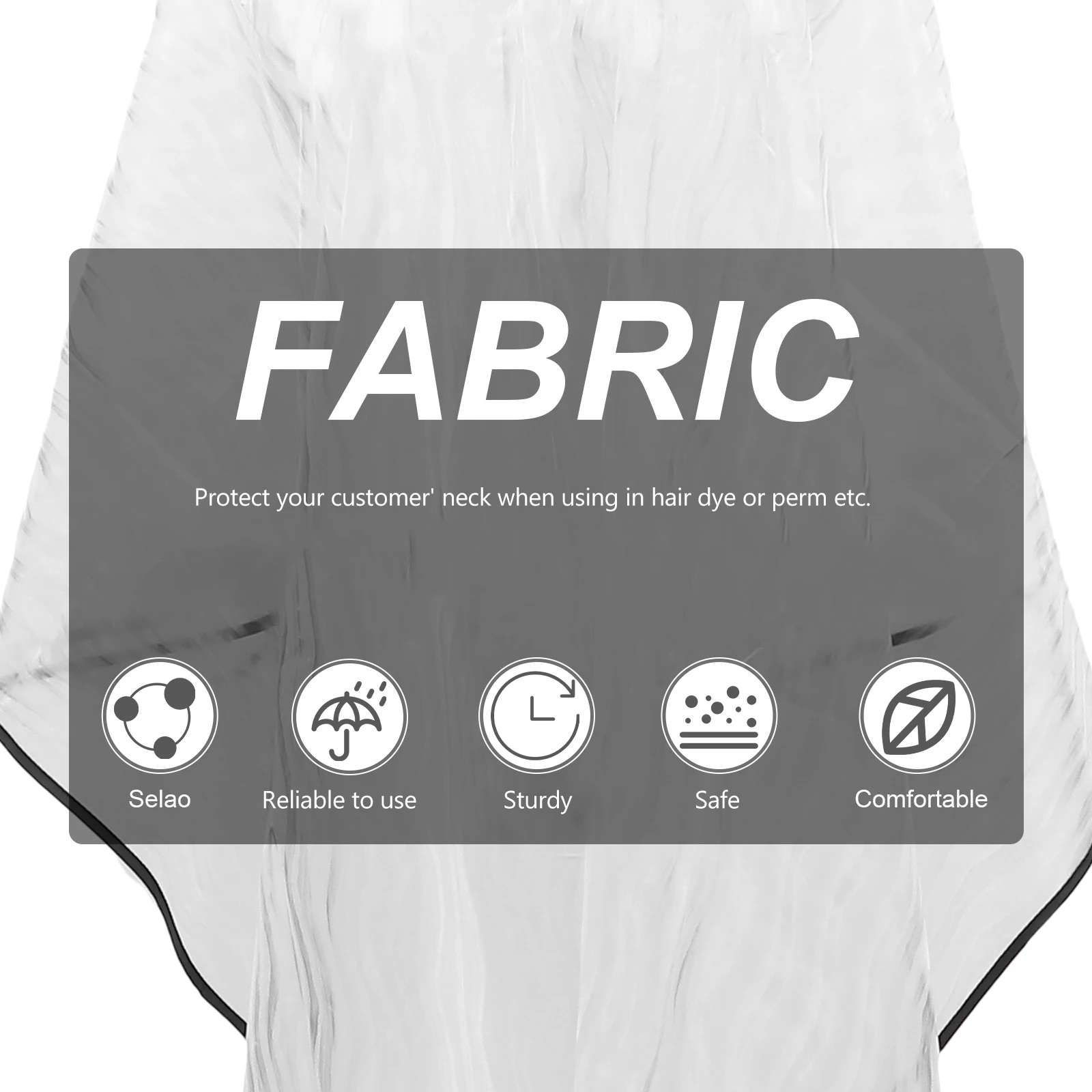 

Plastic EV Hairdressing Cape Lightweight Waterproof Salon Perm Dyeing Adjustable Size Oil Treatment Apron Care Easy Clean Hair