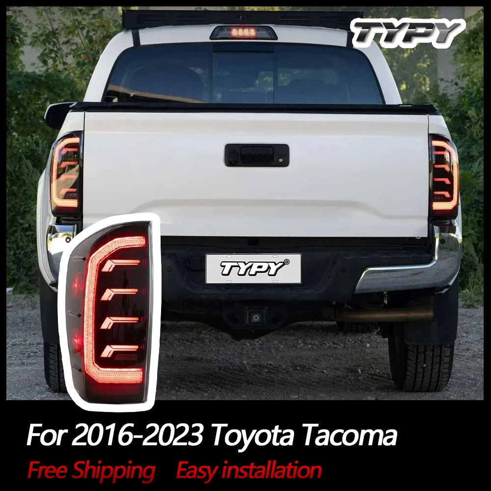 

LED Taillights Assembly DRL Sequential Turn Signal For Toyota Tacoma 2016-2023 Rear Tail Lights Start-up Dynamic Light