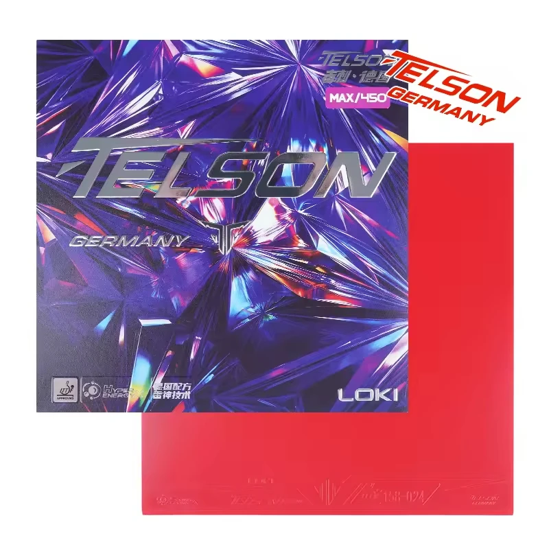 

LOKI TELSON НЕРМАНИЯ Резиновый лист для настольного тенниса Pips-in Нелипкая резина для пинг-понга для рук Arc Fast Attack Одобренная резина для ITTF