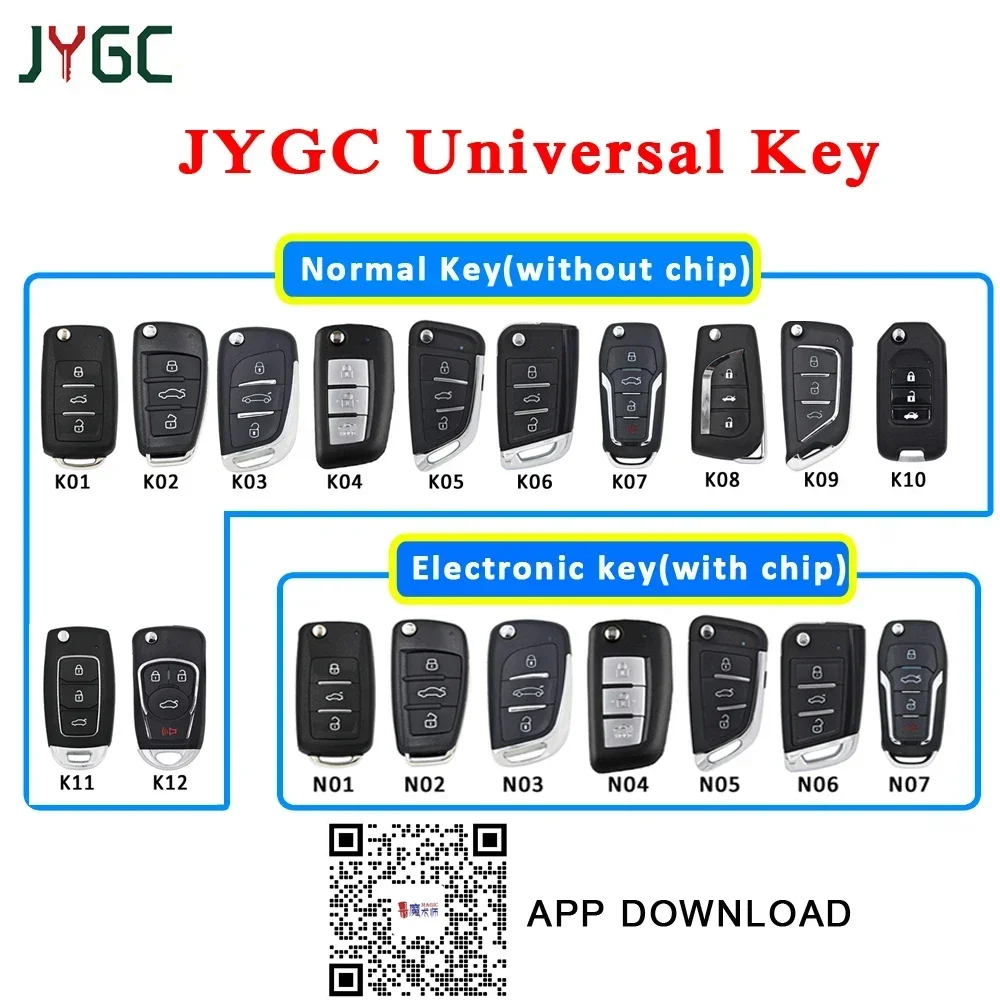 JYGC JMD Universal Remote Magic Normal or Electronic Key Can Work with  Cable MINI HB3  Generator Support Android IOS