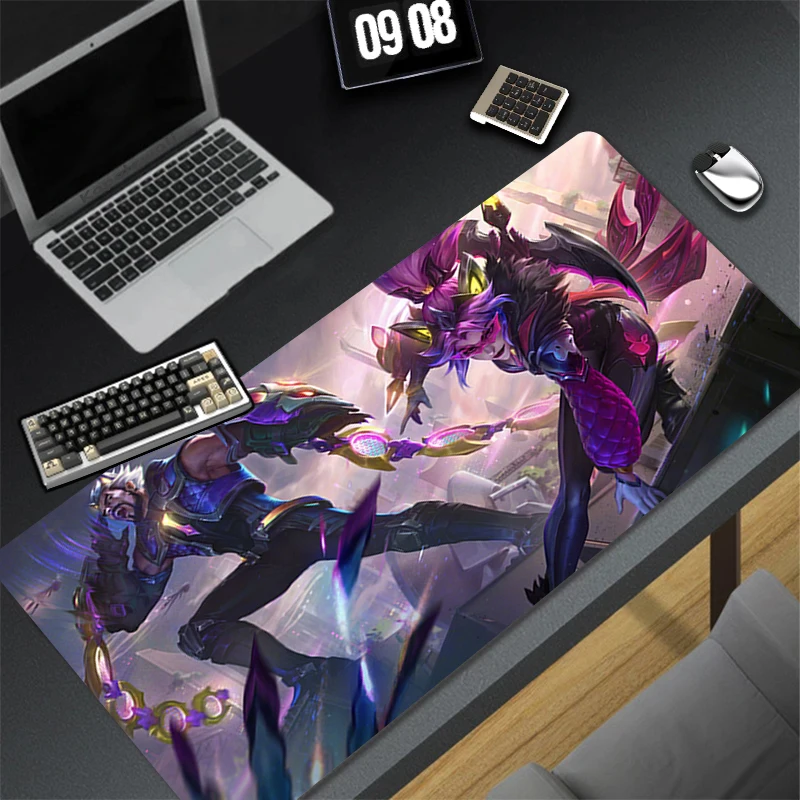 Mousepad Computer Gaming Accessories Keyboard Pad Office PC Rubber Mouse Pad Decoracion Desk League Of Legends Vayne Mouse Mat