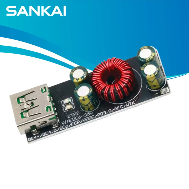 QC4.0 QC3.0 USB Typ-C Handy-Schnellladegerät 6-35V Step-Down-Buck-Boost-Modul SCP/FCP Apple PD Qualcomm
