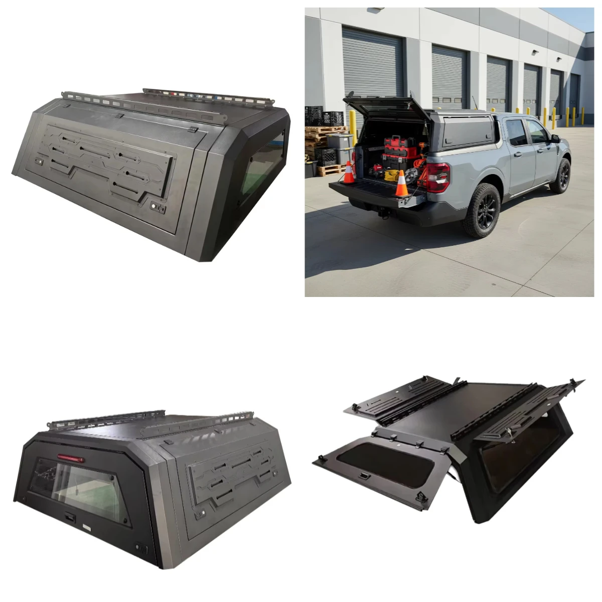 

Military-Grade Aluminum Alloy Truck Canopy Hardtop for Maverick-Waterproof Locking Overland Design with Low Wind Noise