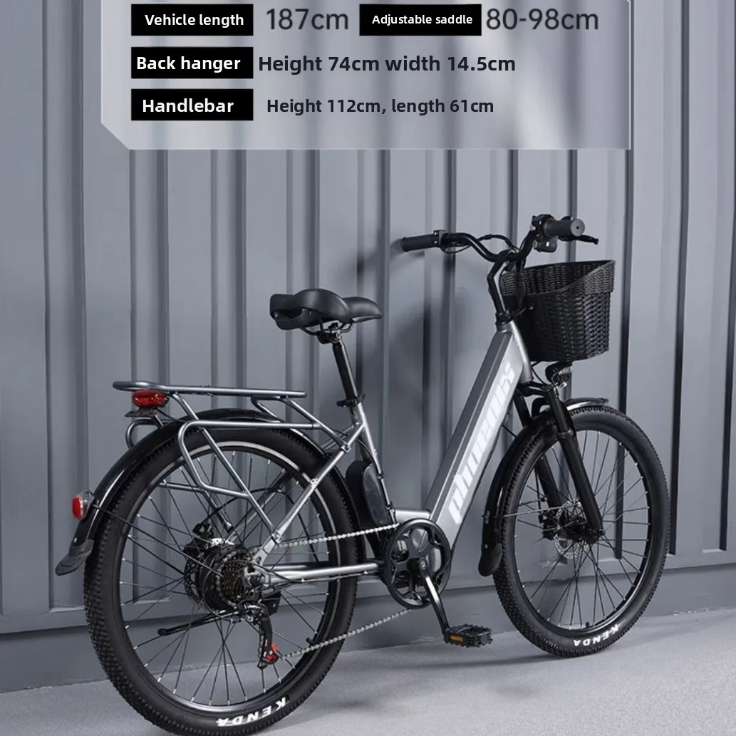 

Электрический горный велосипед с литиевой батареей, 26 дюймов, с регулируемой скоростью, для транспортировки грузов