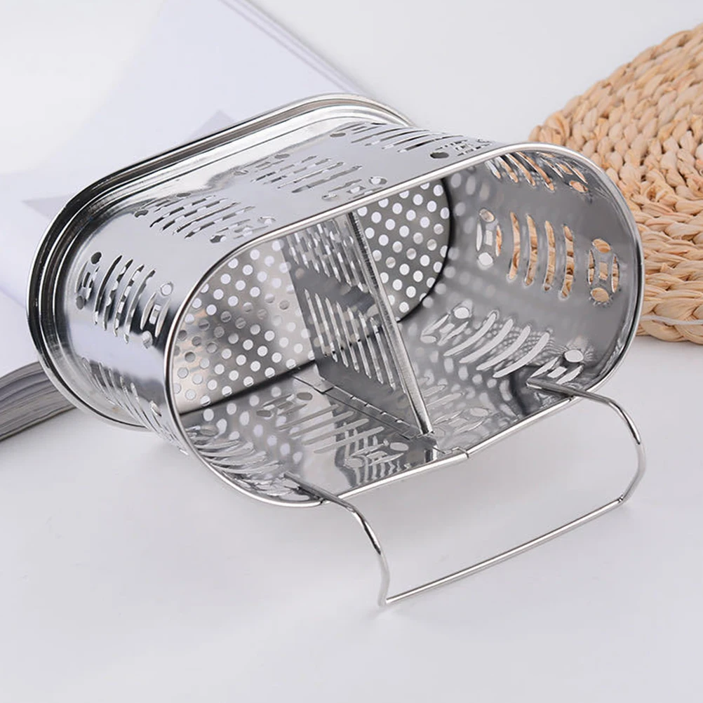 

Cutlery Holder Stainless Steel Chopsticks Drying Rack Kitchen Dishwasher Utensils for Counter