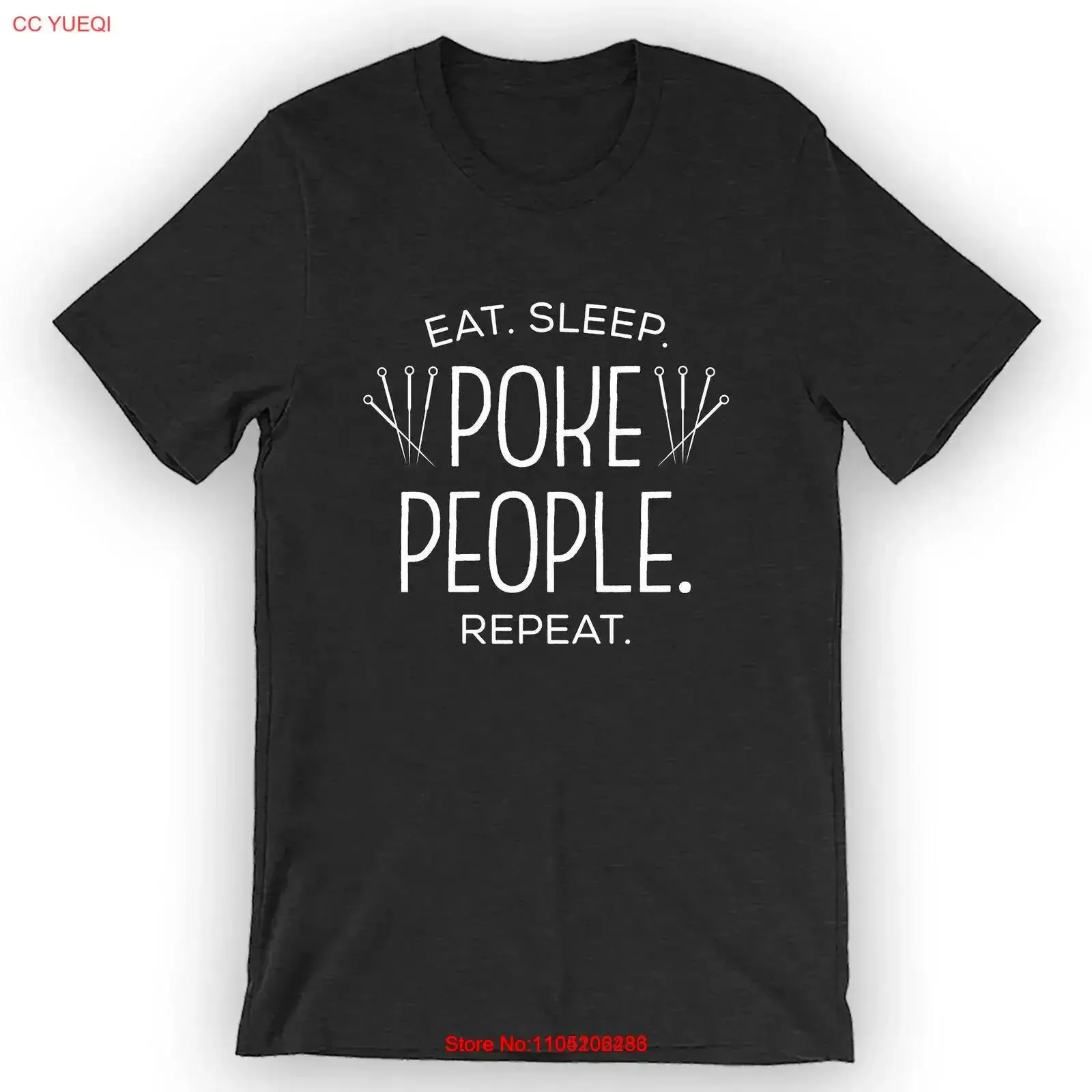

Футболка с повторением Eat Sleep Poke People, винтажный стираный дышащий топ для повседневной носки, удобная унисекс, универсальная, повседневная