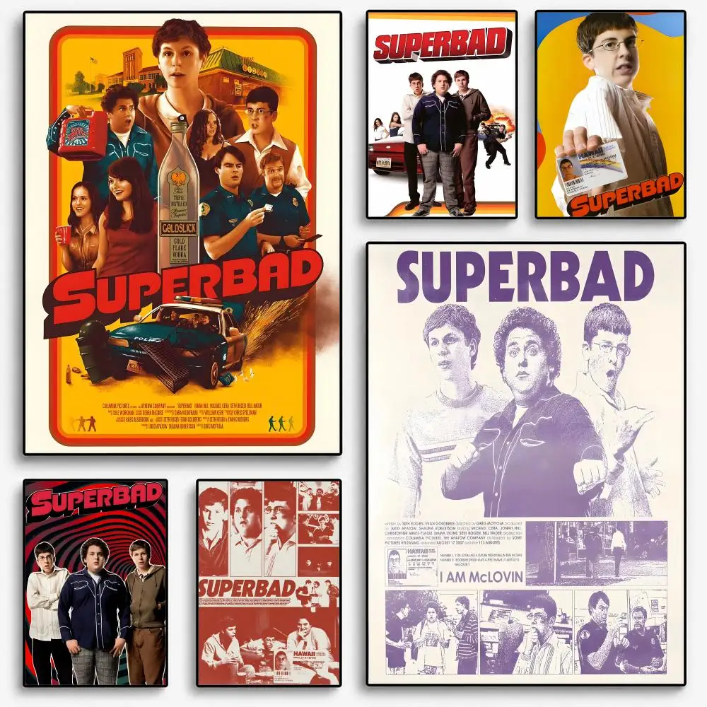 Film Superbad Youth Poster Room Home Decoration Interior Wall Art Printing Garage Posters Gift