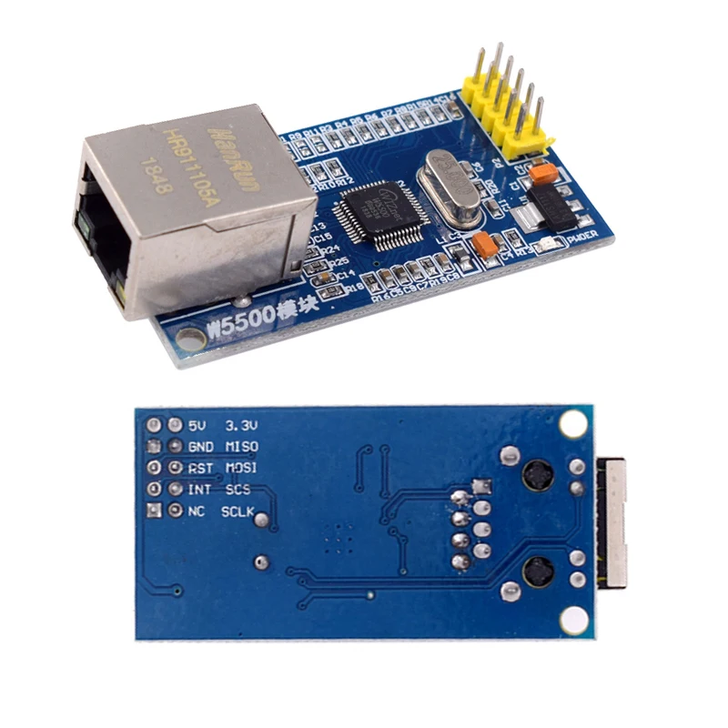 شريحة W5500 الجديدة SPI إلى LAN/محول إيثرنت TCP / IP 51 / STM32 برنامج التحكم الدقيق