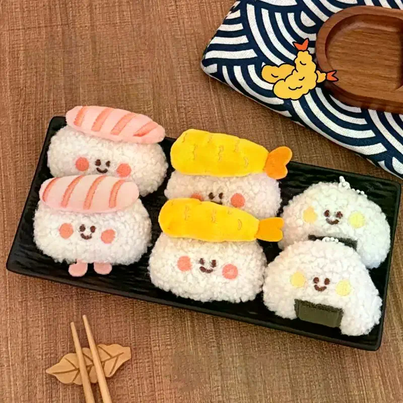 Simpatico peluche delizioso cibo portachiavi sushi ornamenti appesi zaino ciondolo decorazione accessori bambola creativa portachiavi regalo