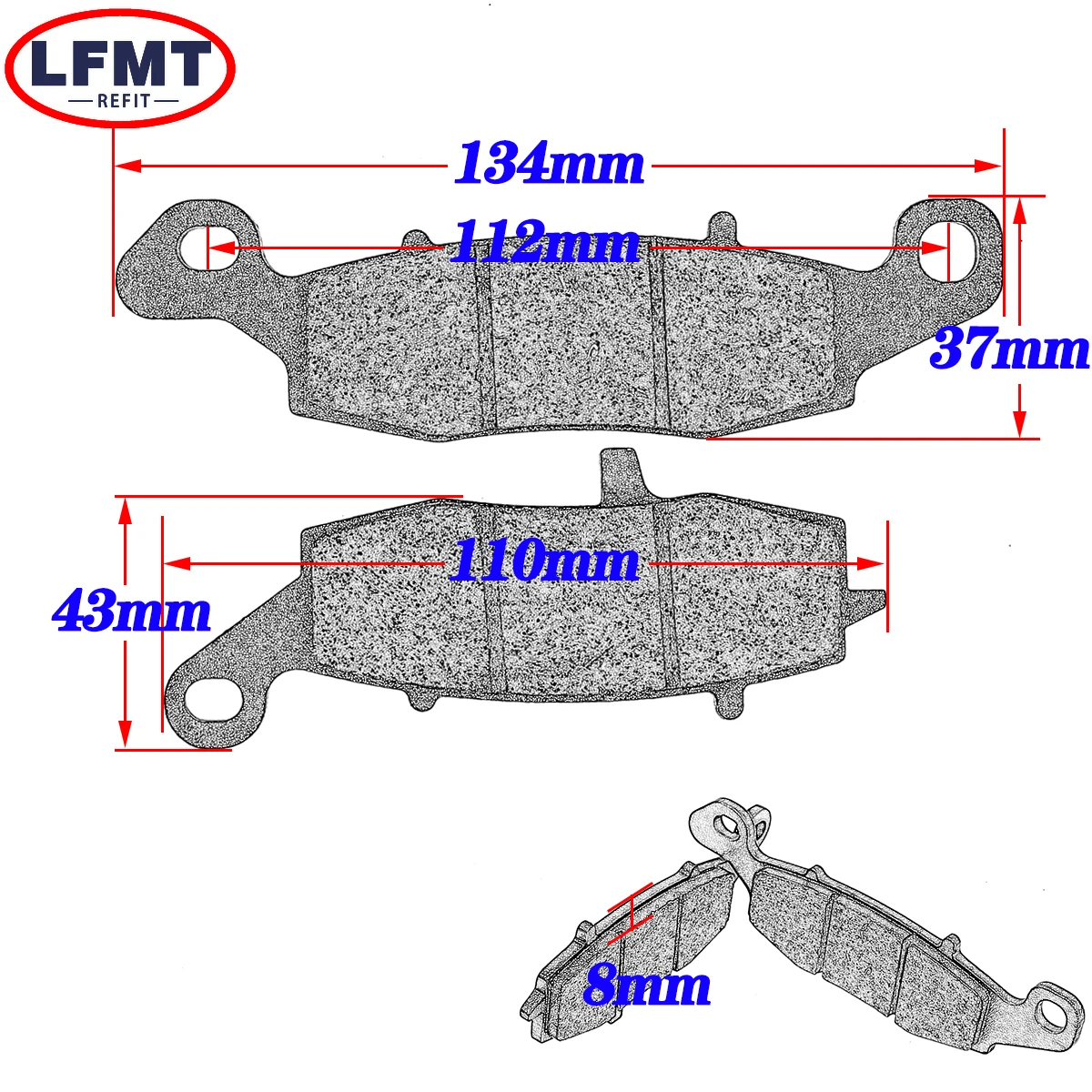 Motorcycle Front Rear Brake Pads for Suzuki VZR1800 Boulevard M109R Intruder M1800R M 1800 R/R2/RZ/RB VZR 1800 2006 2019 2020