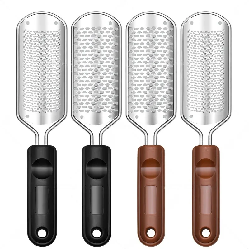 フットやすりファイルペディキュアステンレス鋼ブラシスクラバーかかと角質除去剤角質除去プロフェッショナルフットケアツール