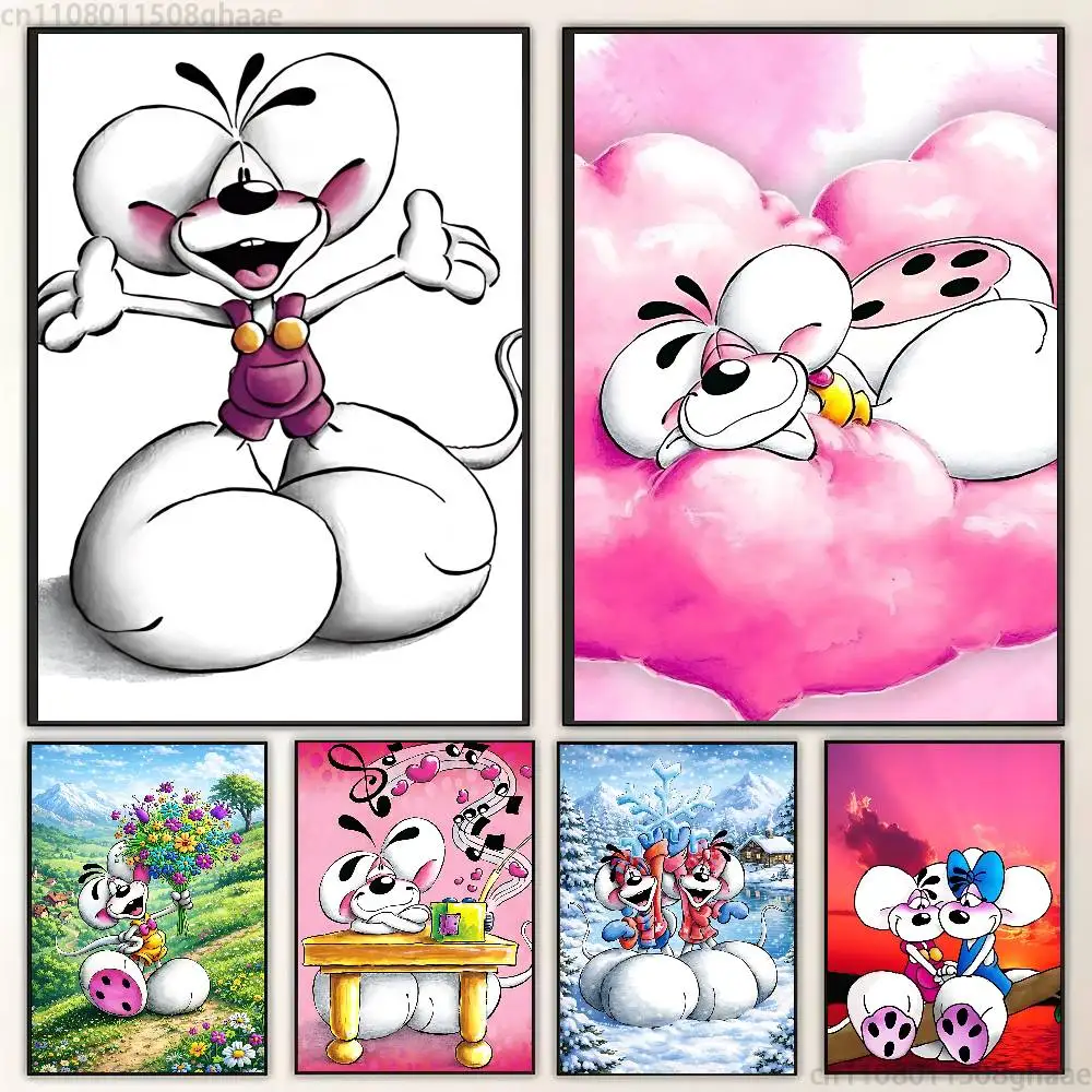 

Cartoon D-Diddl Classic Poster Wall art print art suitable for living room bedroom bar parlor home decoration gift