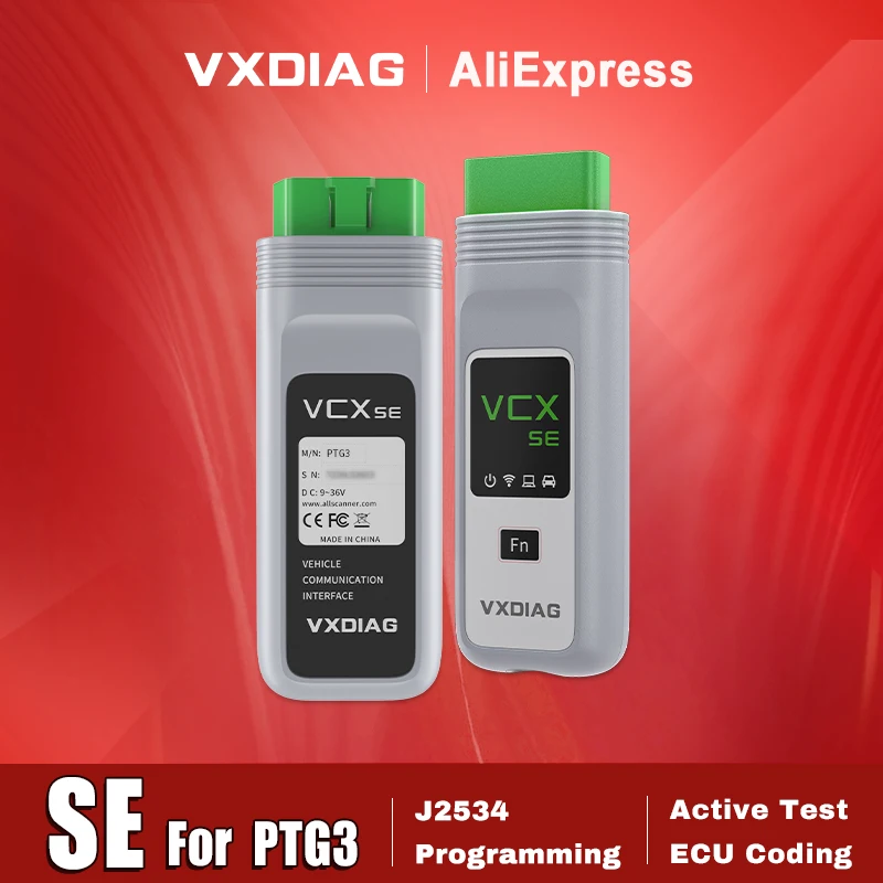 

VXDIAG SE for PTG3 Porsche3 OBD2 Car Diagnostic Tool ECU Coding J2534 Programming Active Test Code Reader