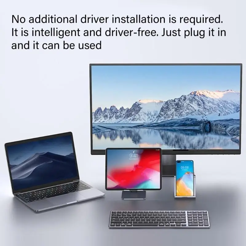 

R53C USB C 7-портовая док-станция расширения Индивидуальные переключатели управления Быстрая скорость передачи данных