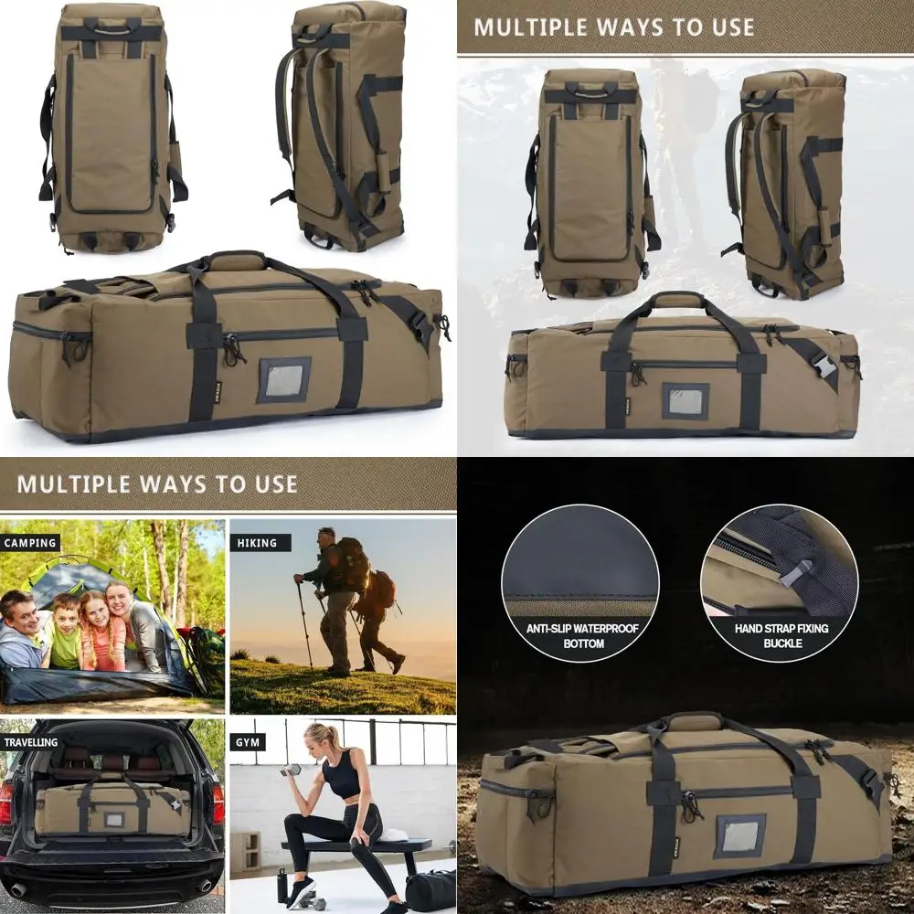 

Large Water-Resistant Polyester Travel & Gym Bag with Shoe Compartment - Ideal for Men & Women